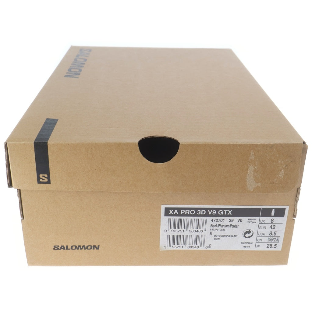 SALOMON(サロモン) XA PRO 3D V9 GORE-TEX ゴアテックス ローカットスニーカー ブラック US8.5/26.5cm 472701