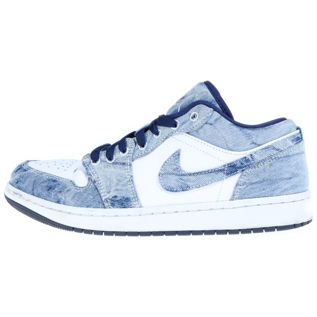 NIKE(ナイキ) AIR JORDAN 1 LOW WASHED DENIM CZ8455-100 エアジョーダン1 SE ウォッシュドデニム ローカットスニーカー インディゴ/ホワイト US9/27cm