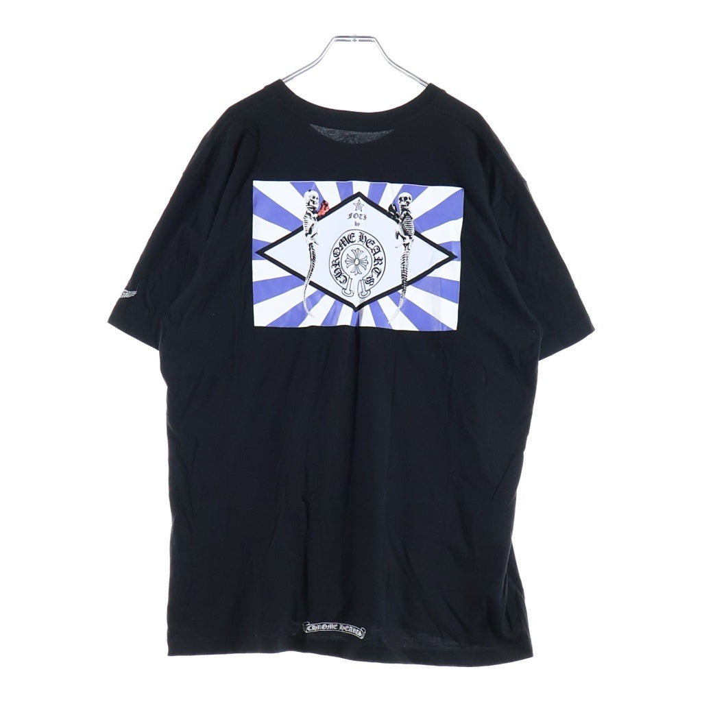 CHROME HEARTS(クロムハーツ) FOTI フォティ ホースシュー スカルプリント 半袖Tシャツカットソー ブラック