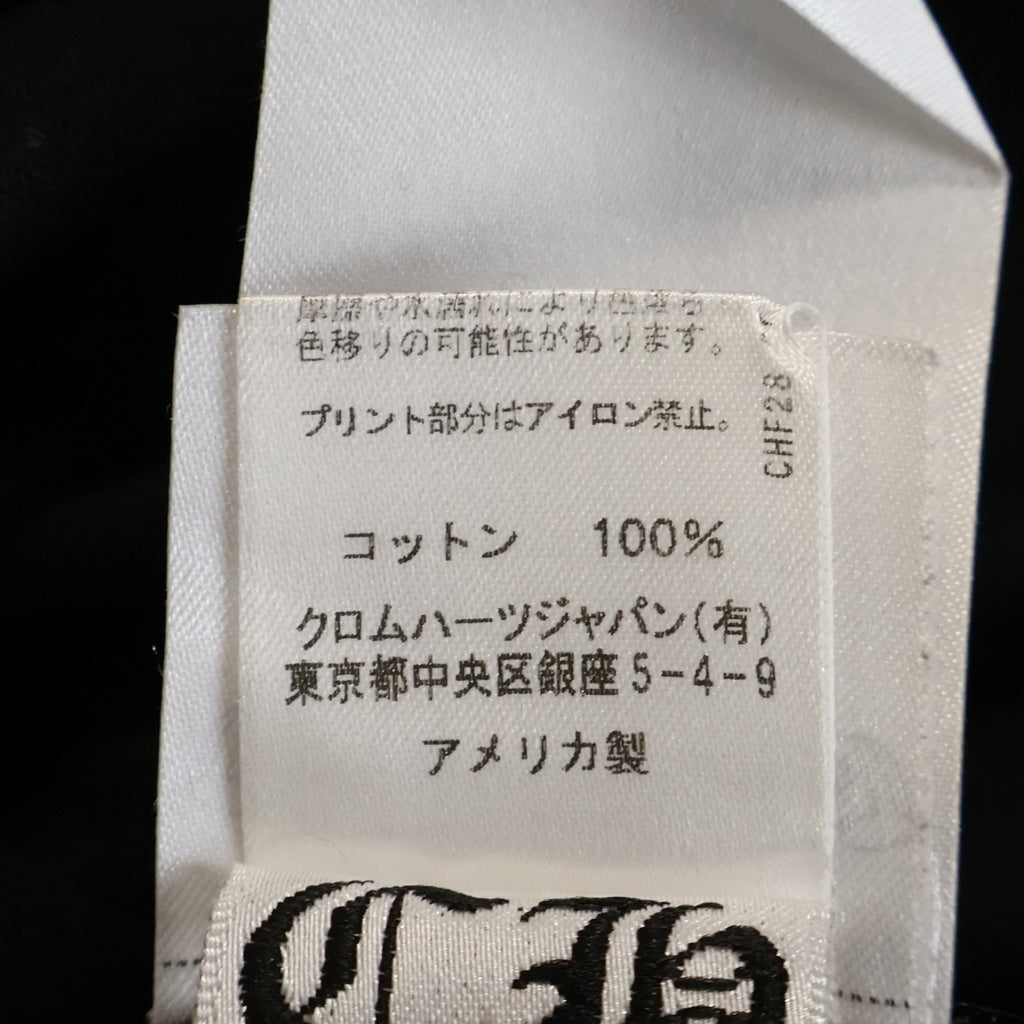 CHROME HEARTS(クロムハーツ) FOTI フォティ ホースシュー スカルプリント 半袖Tシャツカットソー ブラック