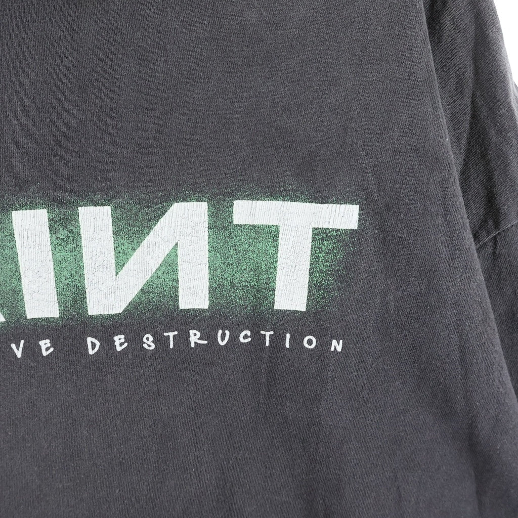SAINT MICHAEL(セントマイケル) 24AW SS TEE クルーネック半袖Tシャツカットソー グレー SM-YS1-0000-001