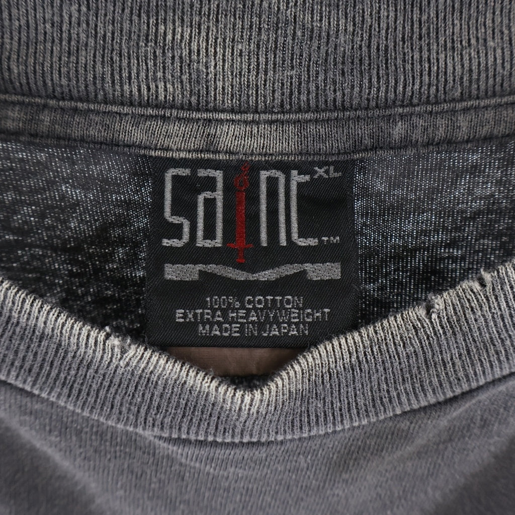 SAINT MICHAEL(セントマイケル) 24AW SS TEE クルーネック半袖Tシャツカットソー グレー SM-YS1-0000-001