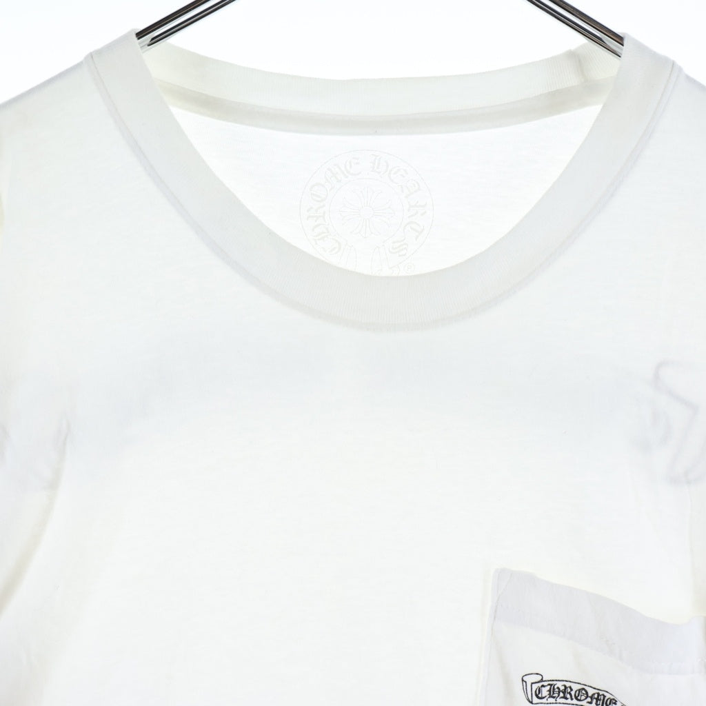 CHROME HEARTS(クロムハーツ) SCROLL LOGO L/S TEE スクロールロゴ ロングスリーブ長袖カットソー ホワイト