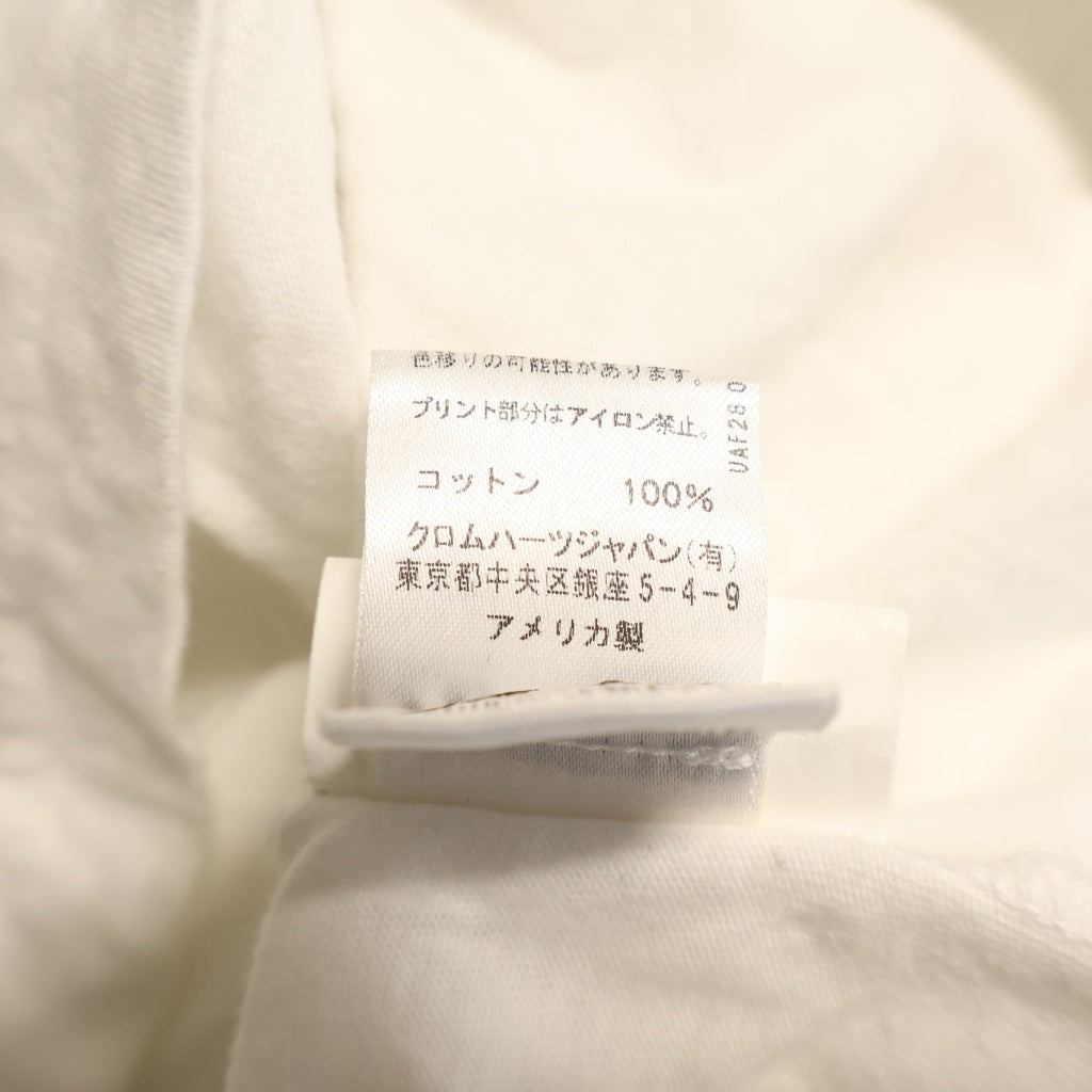 CHROME HEARTS(クロムハーツ) SCROLL LOGO L/S TEE スクロールロゴ ロングスリーブ長袖カットソー ホワイト