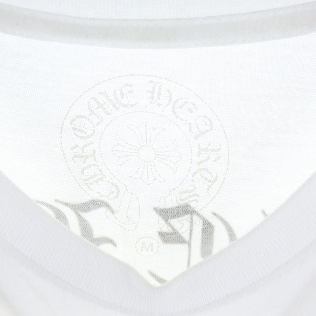 CHROME HEARTS(クロムハーツ) BACK ARCH LOGO SCROLL LABEL USA PRINT TEE バックアーチロゴ スクロールラベル プリント 半袖Tシャツ カットソー ホワイト