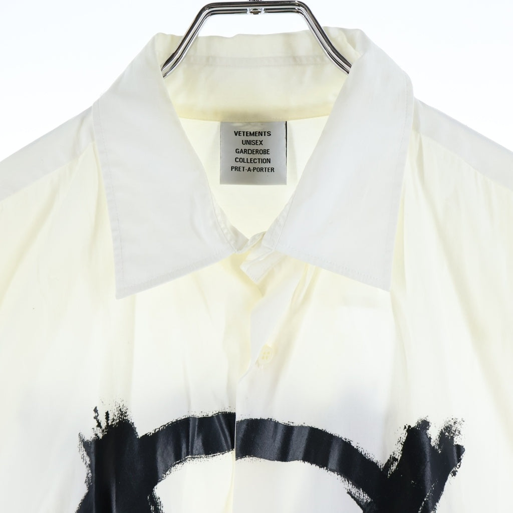 VETEMENTS(ヴェトモン) ダブルアナーキー 長袖シャツ ホワイト UA53SH650W