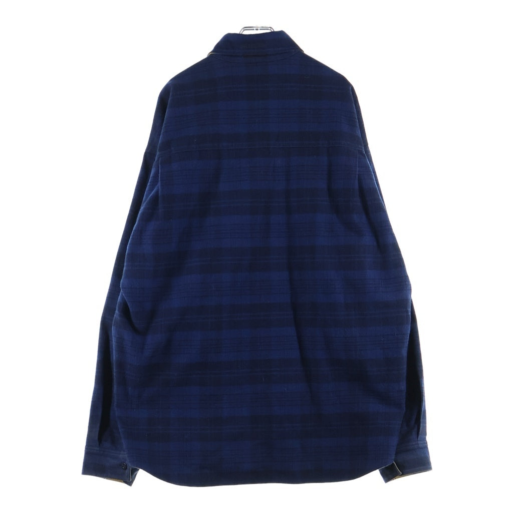 BALENCIAGA(バレンシアガ) 2AW REVERSIBLE SHIRT フランネルチェックリバーシブルオーバーサイズシャツ 720105 TNM27 イエロー