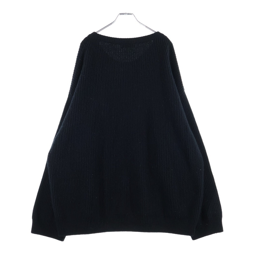 CELINE(セリーヌ) フロントロゴ オーバーサイズ ウールニットセーター ブラック 2A19R423P