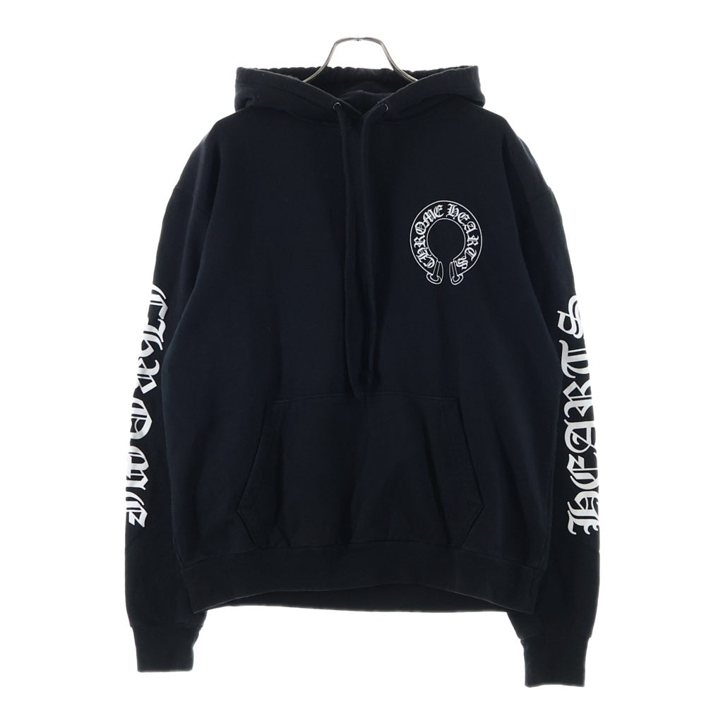 CHROME HEARTS(クロムハーツ) ×MATTY BOY CHOMPER SWTSHRT HD PLVR ×マッティボーイ チョンパー ホースシューフーディ プルオーバースウェットパーカー ブラック