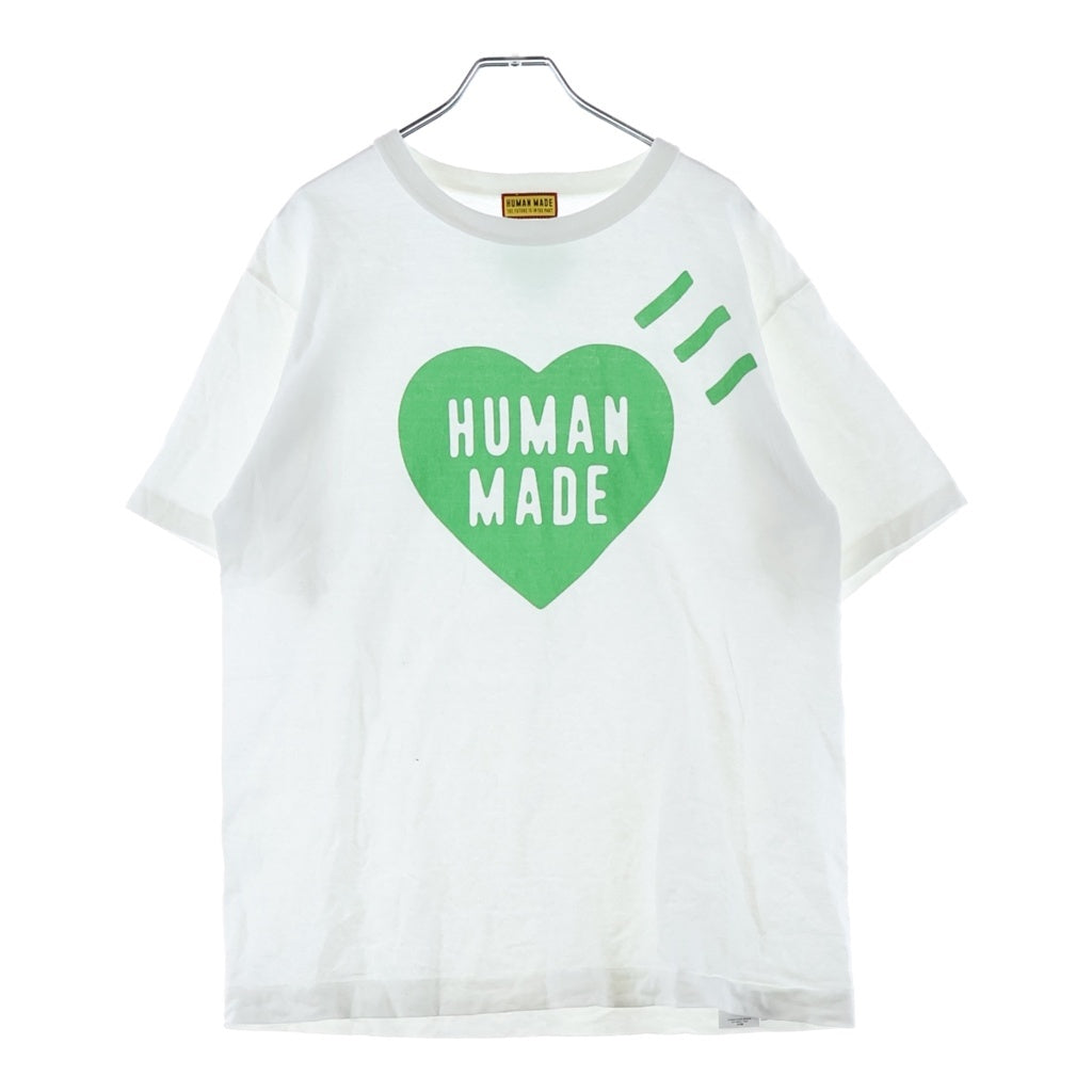 HUMAN MADE(ヒューマンメイド) BANGKOKオープン記念 HEART GRAPHIC T-SHIRT プリントTシャツ ホワイト/グリーン