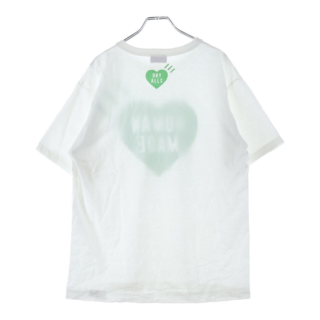 HUMAN MADE(ヒューマンメイド) BANGKOKオープン記念 HEART GRAPHIC T-SHIRT プリントTシャツ ホワイト/グリーン