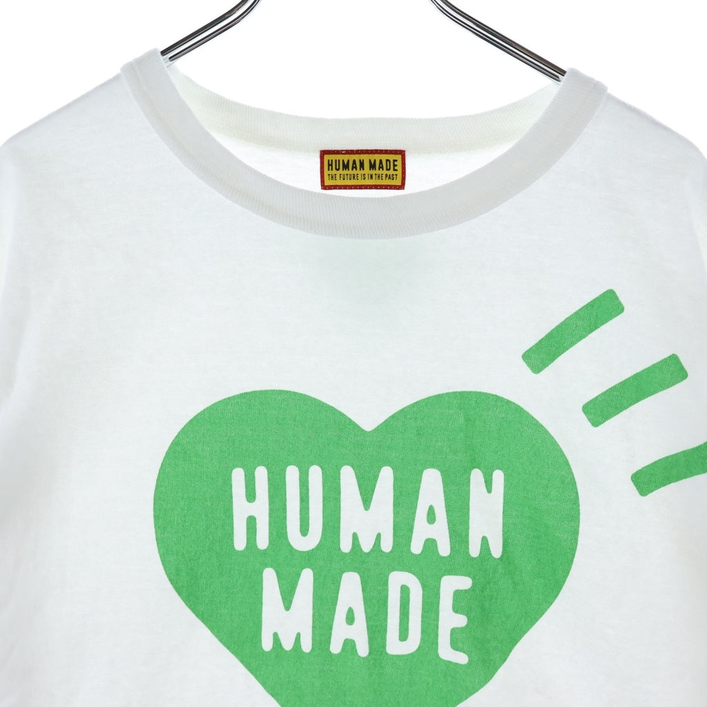 HUMAN MADE(ヒューマンメイド) BANGKOKオープン記念 HEART GRAPHIC T-SHIRT プリントTシャツ ホワイト/グリーン