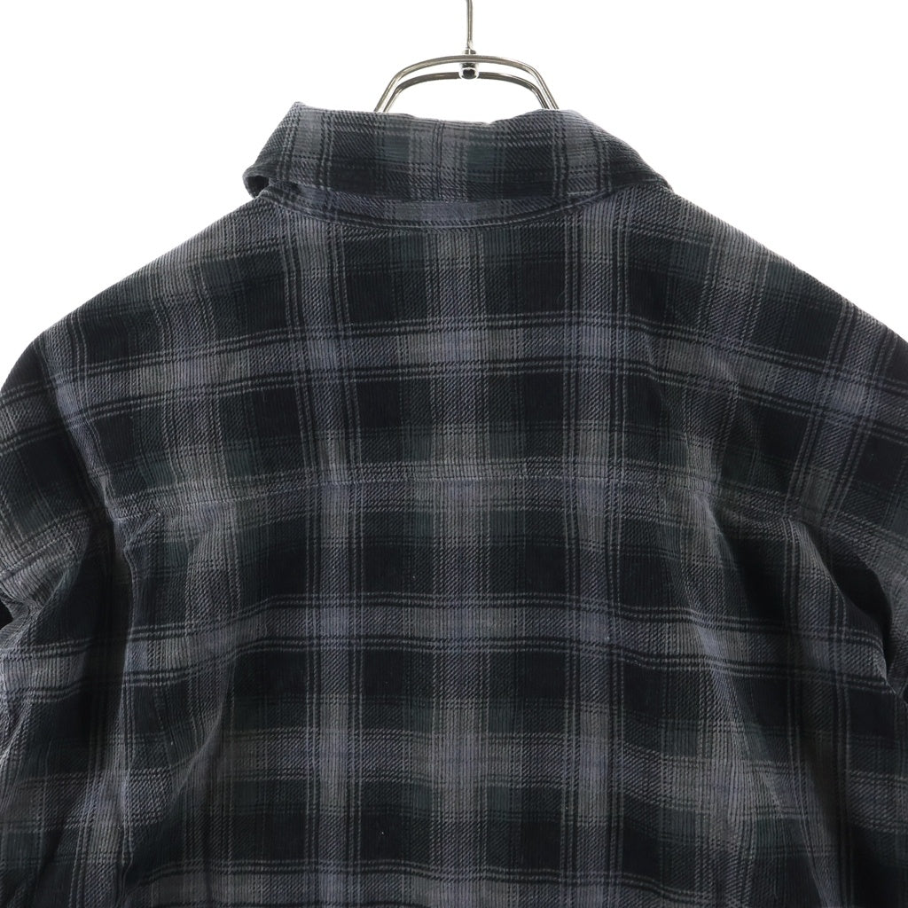 NEIGHBORHOOD(ネイバーフッド) 25AW CORDUROY CHECK SHIRT LS コーデュロイチェックシャツ ブラック 252TSNH-SHM07