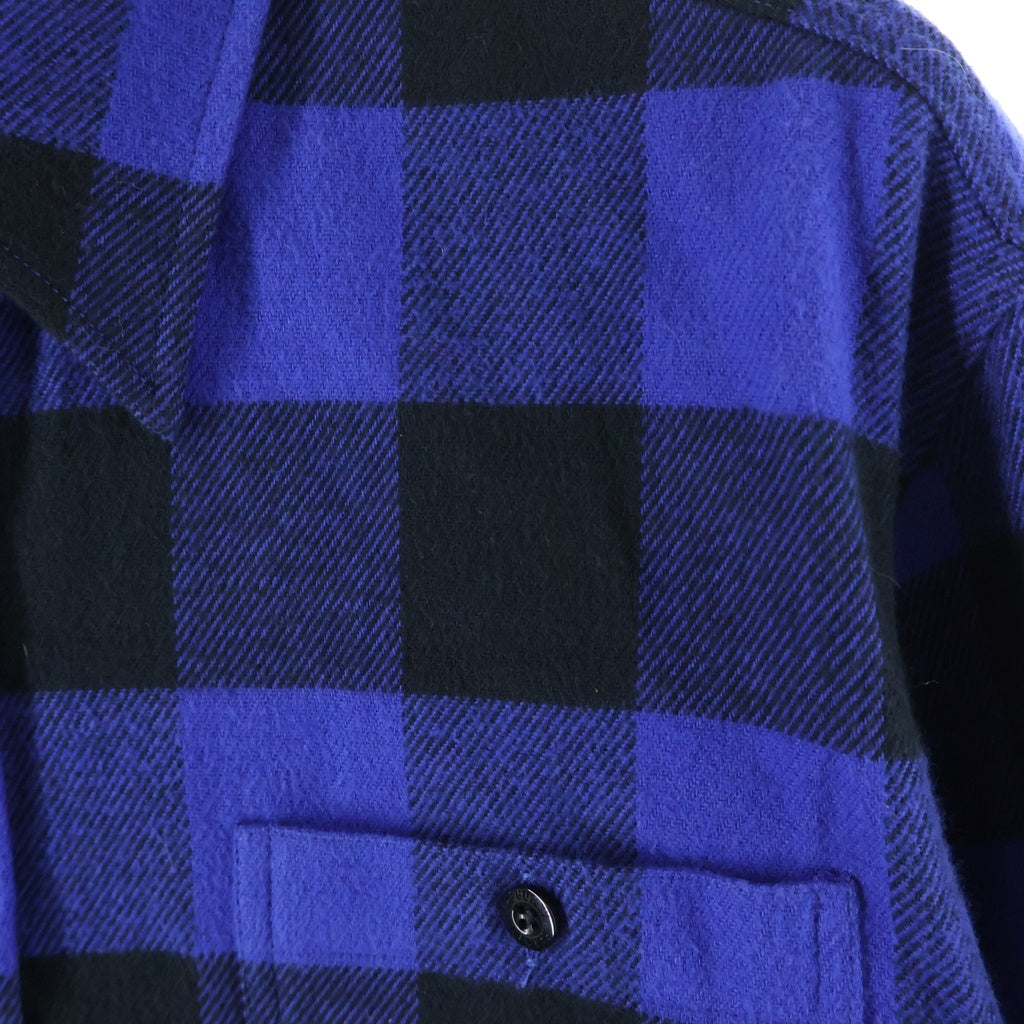 WACKO MARIA(ワコマリア) BUFFALO CHECK SHIRT バッファローチェック 長袖シャツ ブルー/ブラック
