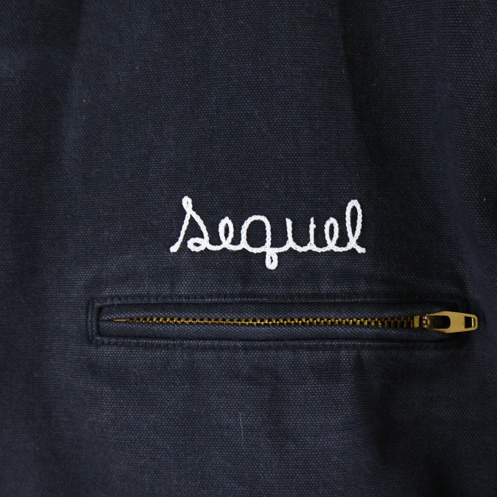 SEQUEL(シークエル) SEQUEL DUCK JACKET ダックジャケット ブラック SQ-24AW-JK-03