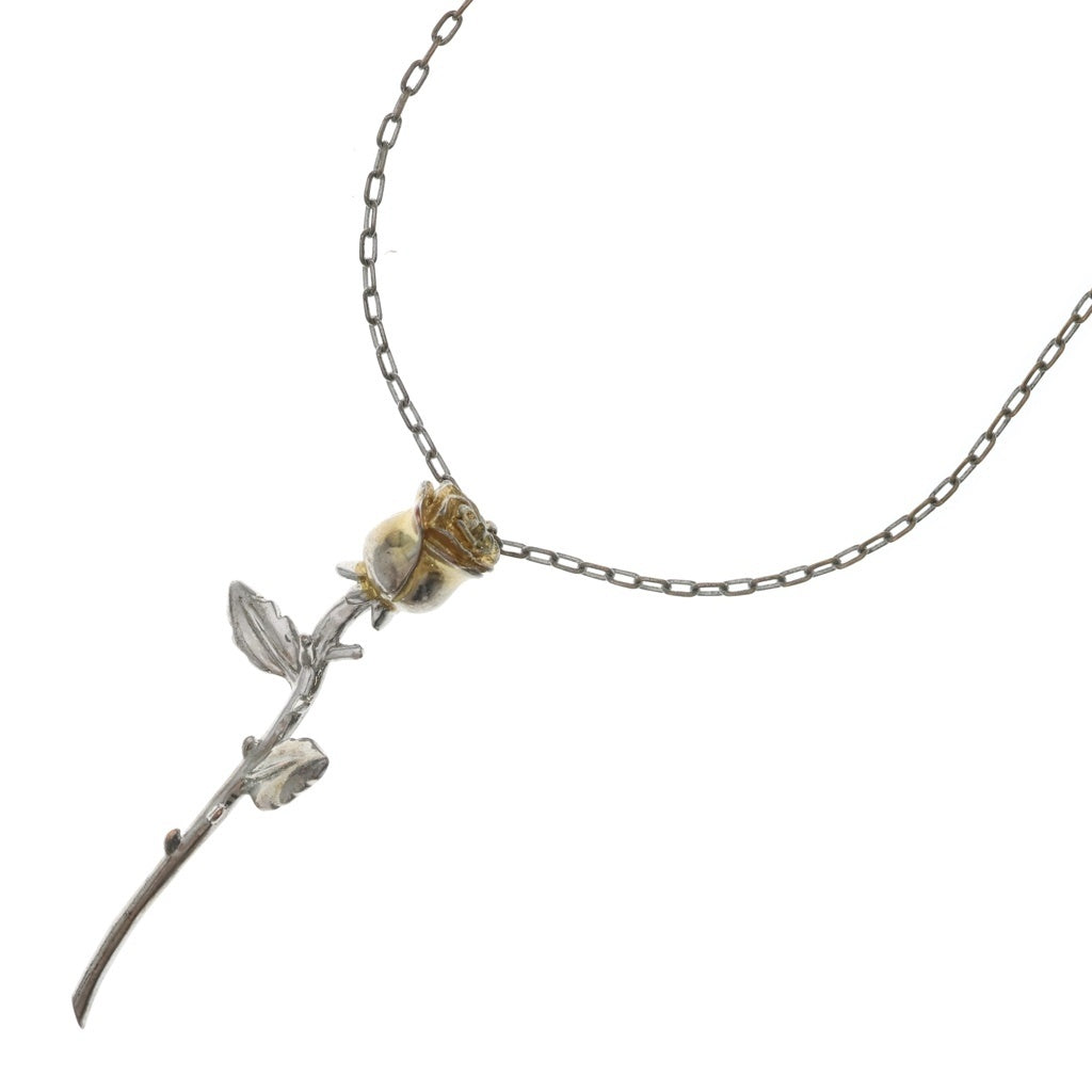 AMBUSH(アンブッシュ) ROSE NECKLACE ローズ ネックレス シルバー レディース