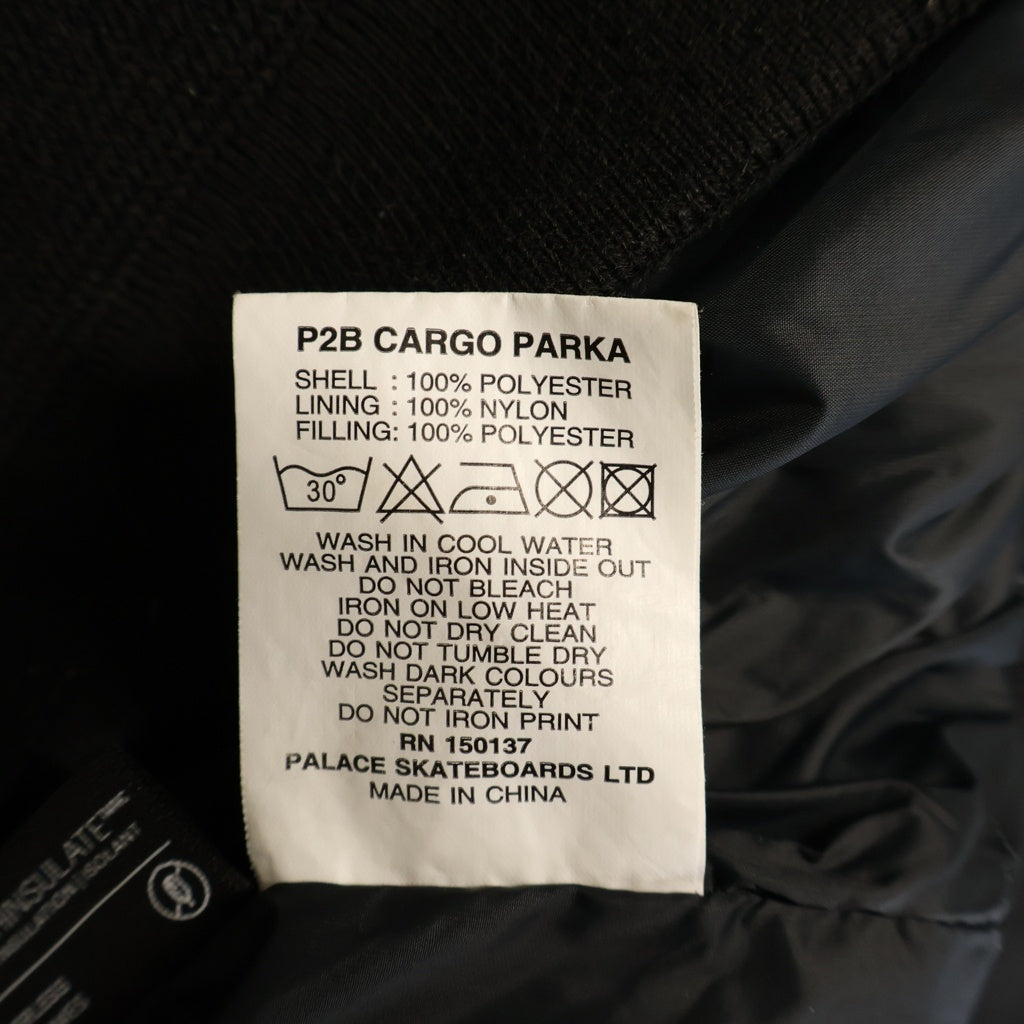 Palace Skateboards(パレススケートボーズ) 23AW P-2B CARGO PARKA JACKET マルチポケット ファー付き ジャケット ブラック