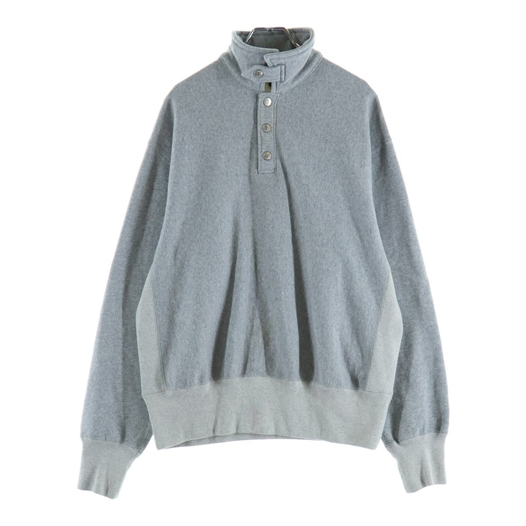 SCHOTT(ショット) PERFECTO SNAP PULLOVER SWEAT パーフェクト スナッププルオーバースウェット グレー 782-4932002
