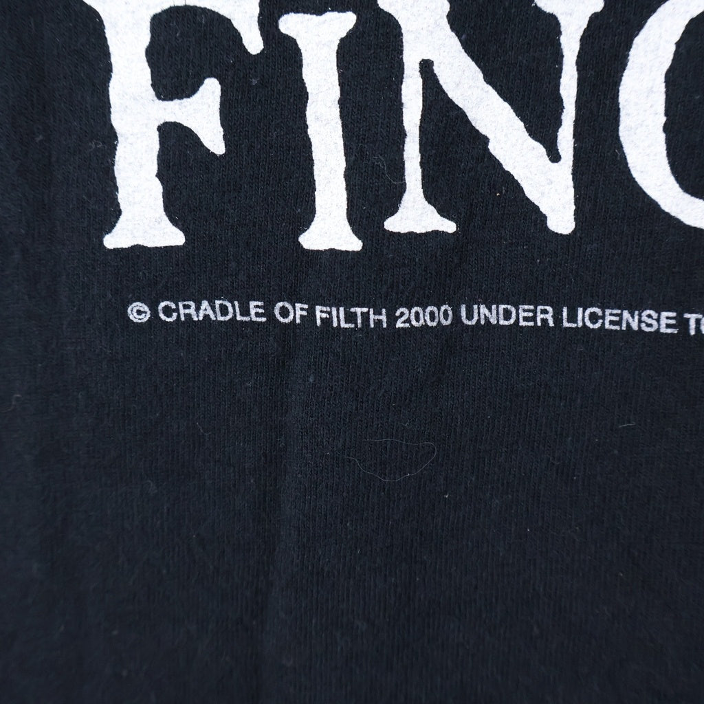 VINTAGE(ヴィンテージ) 00S CRADLE OF FILTH TOUCHED BYB JESUS クレイドル・オブ・フィルス 両面プリント半袖Tシャツ ブラック