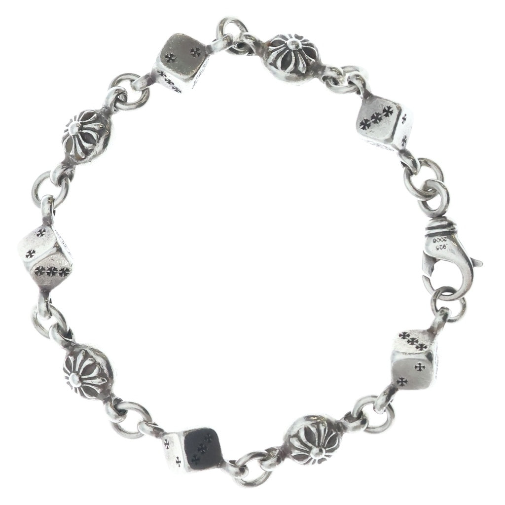 CHROME HEARTS(クロムハーツ) DICE No1 CRSBL ダイスクロスボールブレスレット シルバー 9LINK