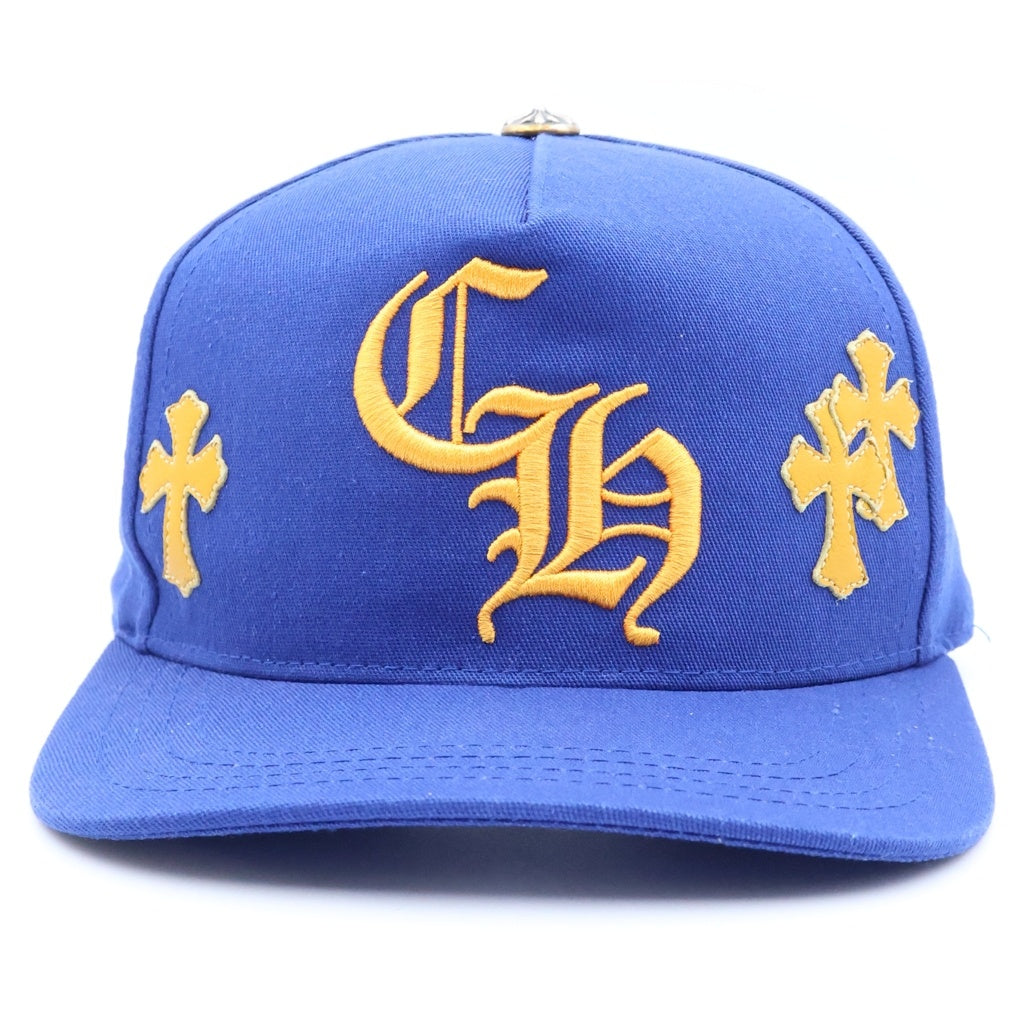 CHROME HEARTS(クロムハーツ) Trucker Cap クロスパッチ CH刺繍 トラッカーキャップ 帽子 ブルー/イエロー