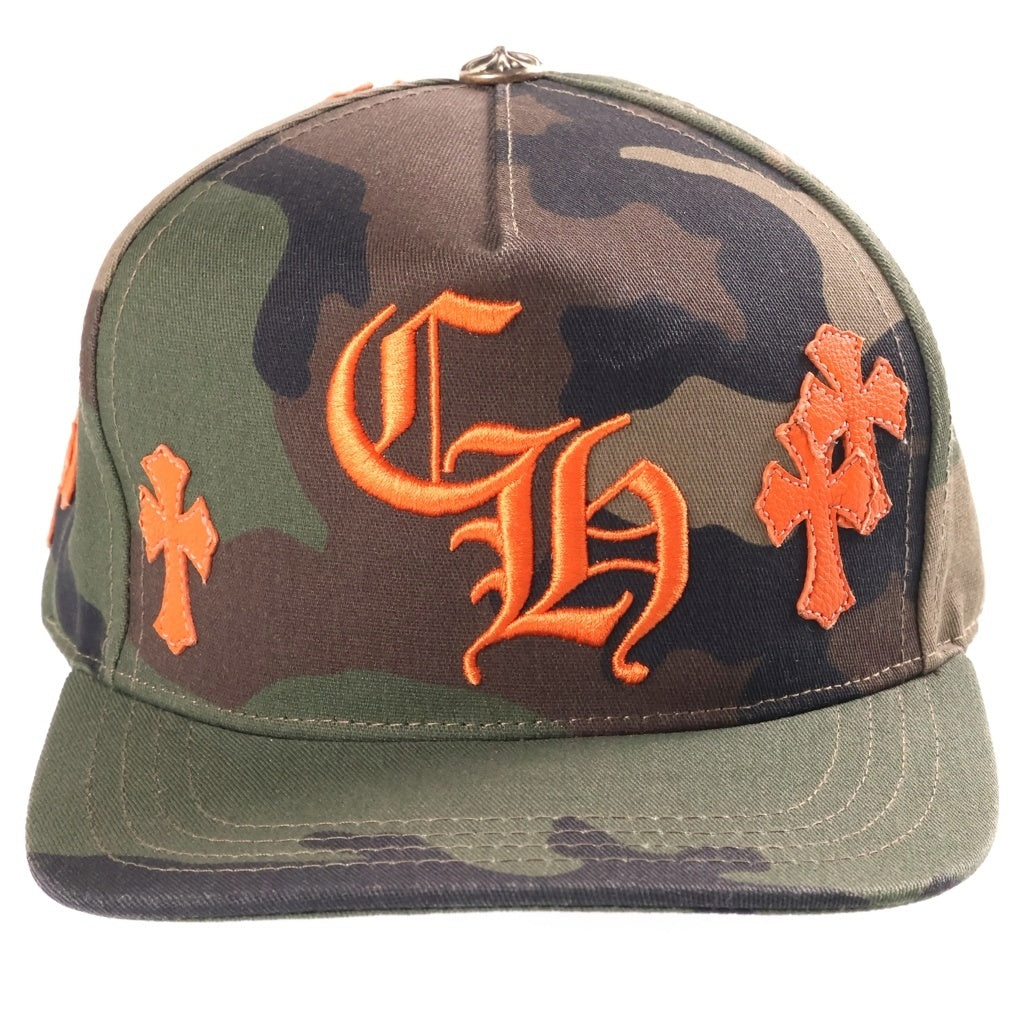 CHROME HEARTS(クロムハーツ) Trucker Cap クロスパッチ CH刺繍 トラッカーキャップ 帽子 カモフラ/オレンジ