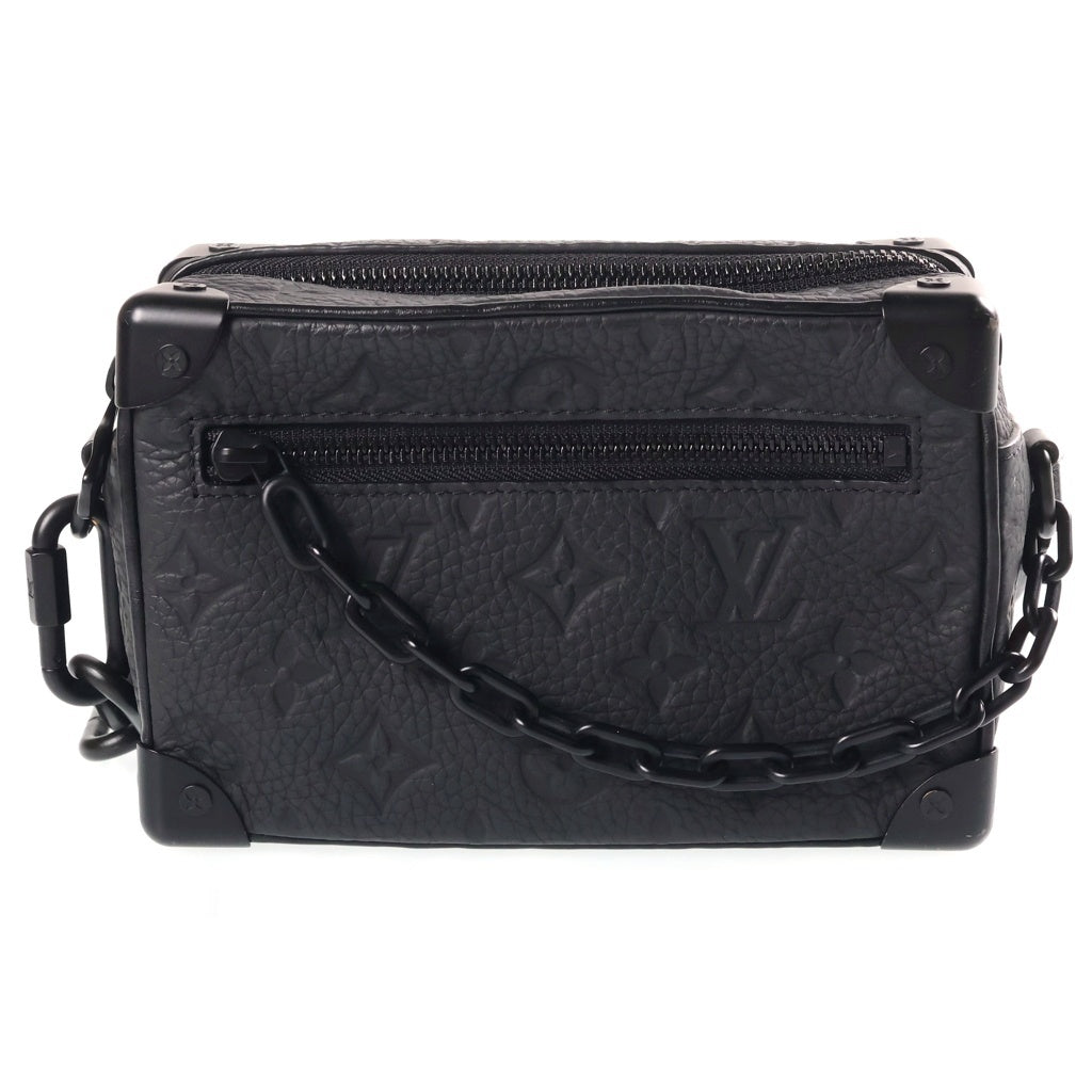LOUIS VUITTON(ルイヴィトン) モノグラム ミニ ソフト トランク ショルダーバッグ M55702 ブラック レディース