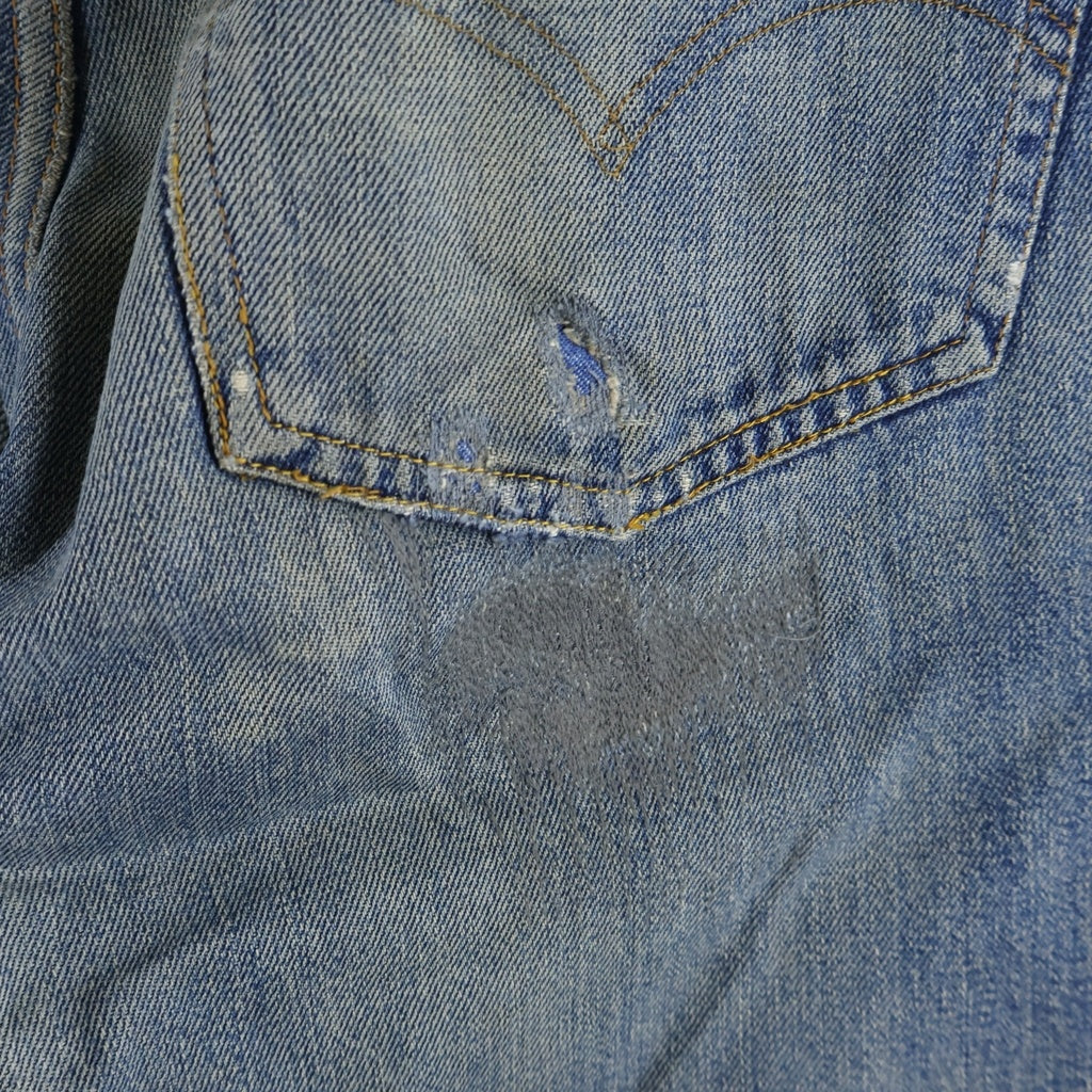 VINTAGE(ヴィンテージ) 70s VINTAGE 66前期 ボタン裏6 バックポケット裏シングル ストレートパンツ インディゴ