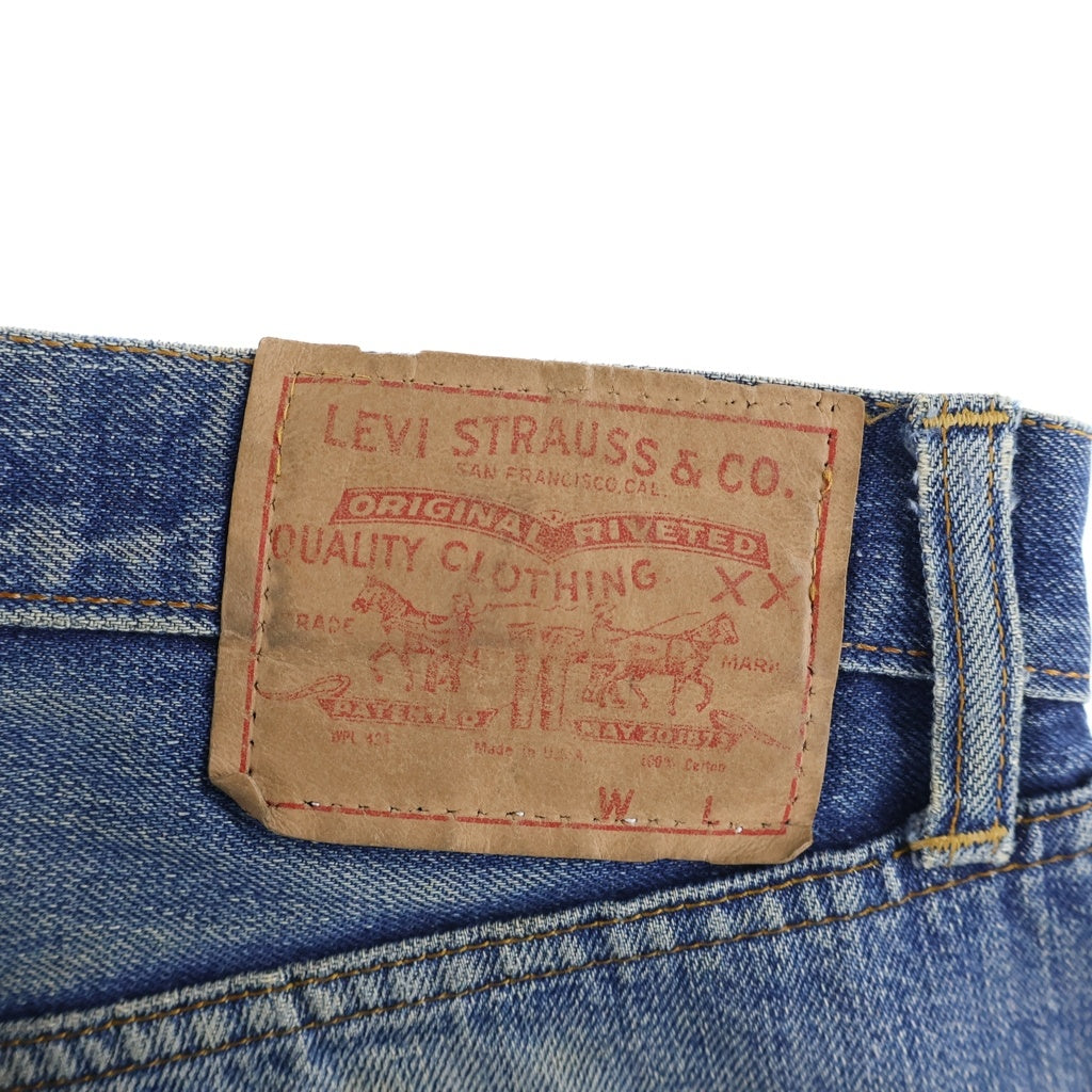 VINTAGE(ヴィンテージ) 70s VINTAGE 66前期 ボタン裏6 バックポケット裏シングル ストレートパンツ インディゴ