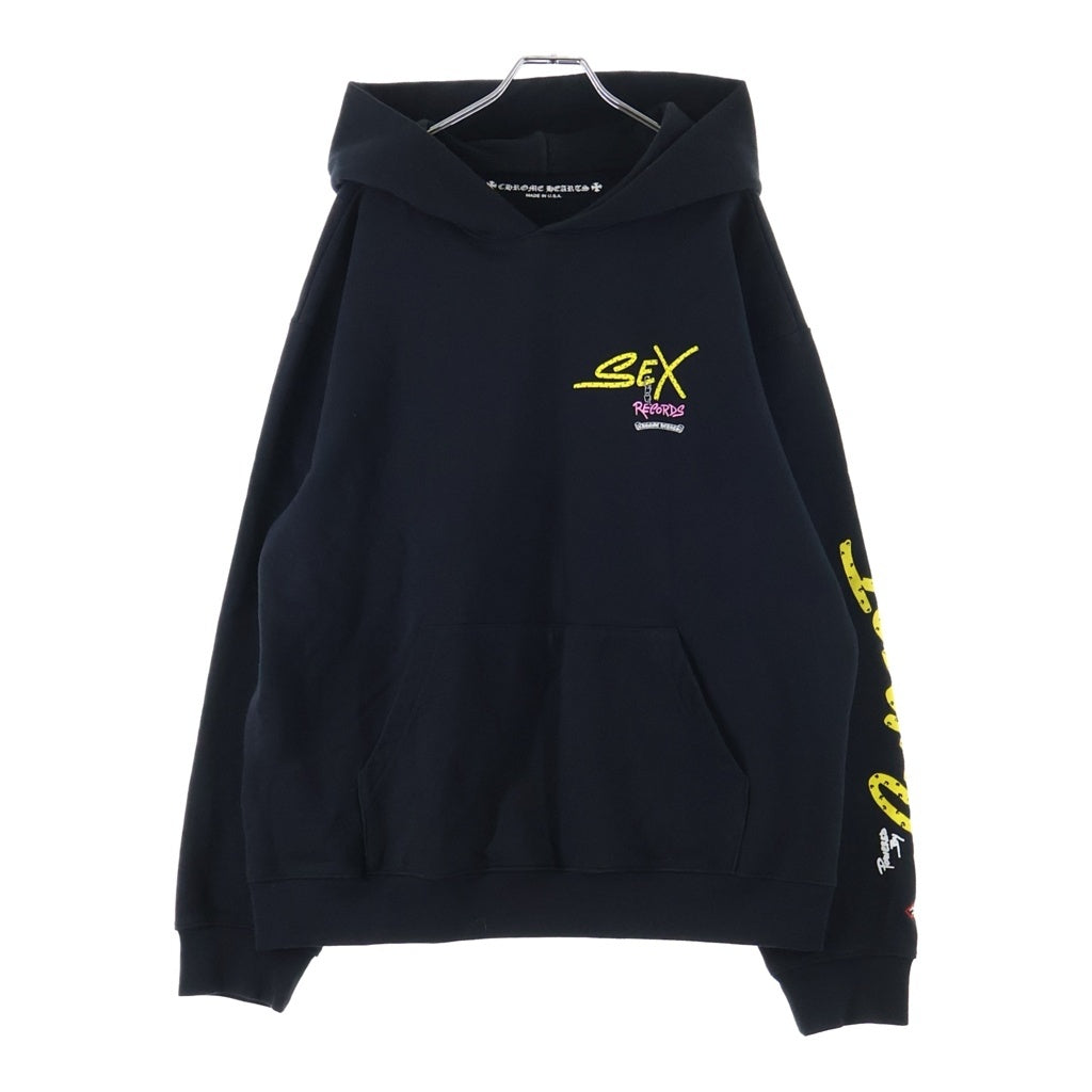 CHROME HEARTS(クロムハーツ) MATTY BOY SEX RECORDS SWTSHRT マッティボーイ セックスレコード プルオーバースウェットパーカー フーディー ブラック