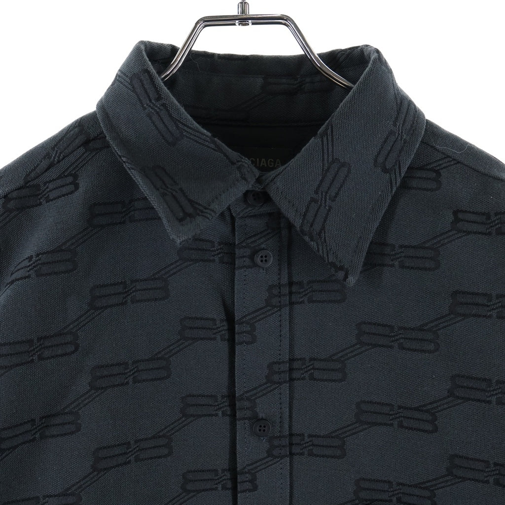BALENCIAGA(バレンシアガ) BBロゴ 中綿入り ブルゾンジャケット グレー 719873 TM030
