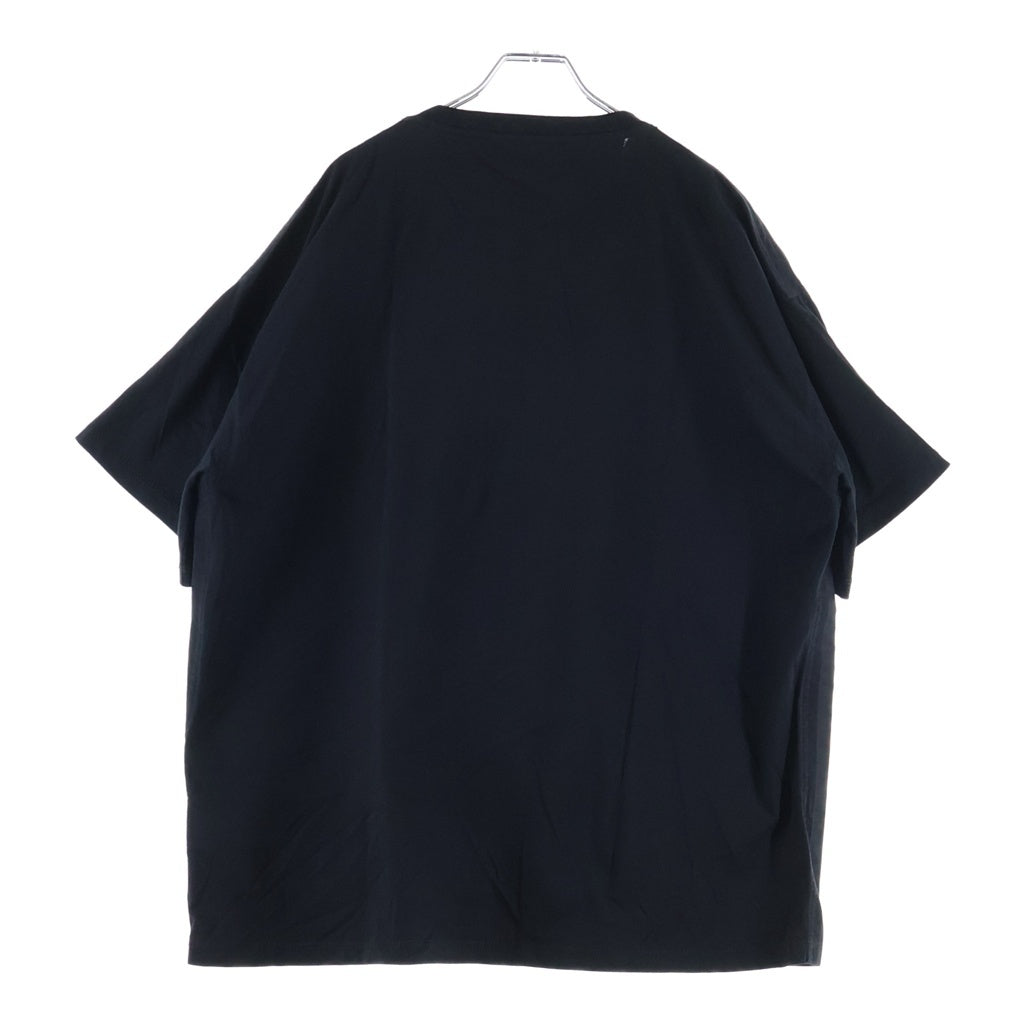 VALENTINO(ヴァレンティノ) スタッド ナイロン コットン切替 半袖Tシャツカットソー ブラック 0000045669 01