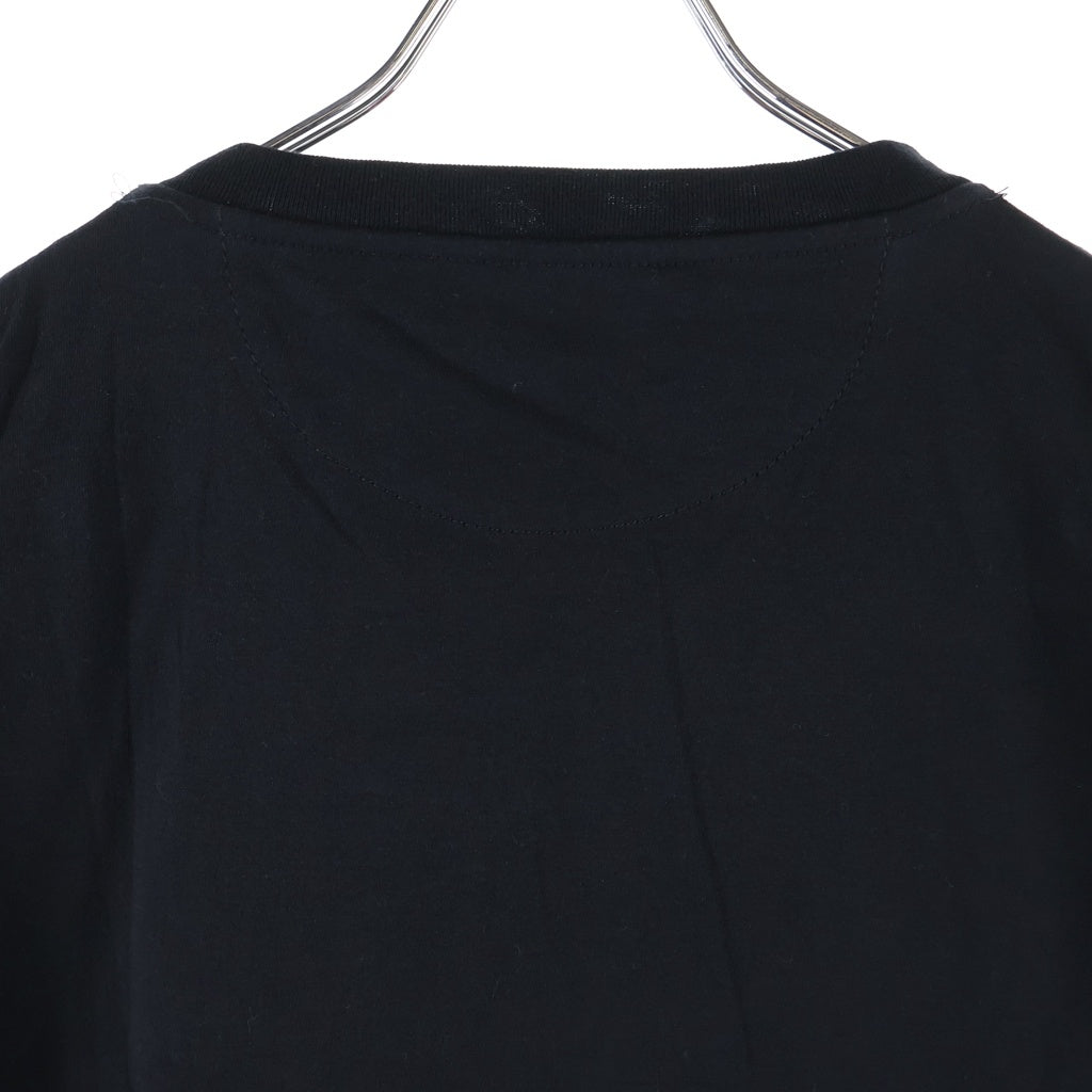 VALENTINO(ヴァレンティノ) スタッド ナイロン コットン切替 半袖Tシャツカットソー ブラック 0000045669 01