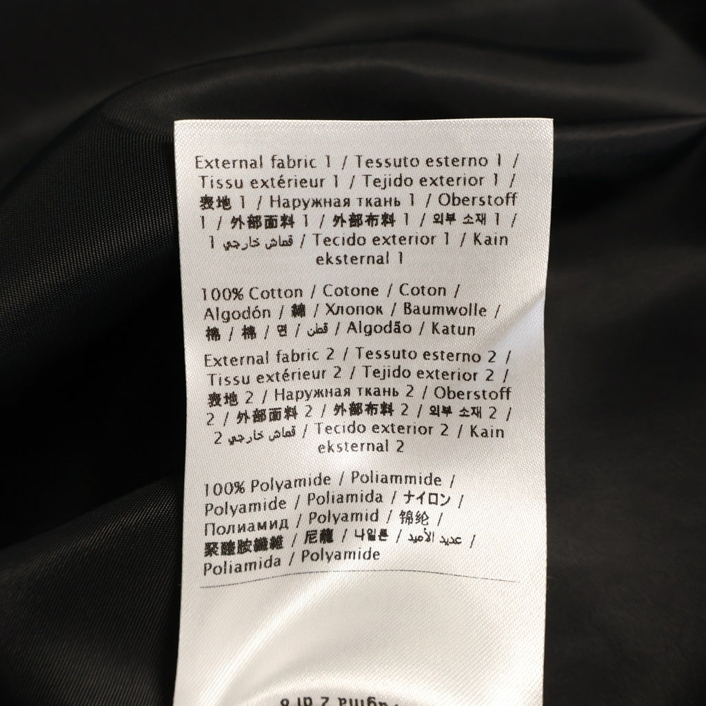 VALENTINO(ヴァレンティノ) スタッド ナイロン コットン切替 半袖Tシャツカットソー ブラック 0000045669 01