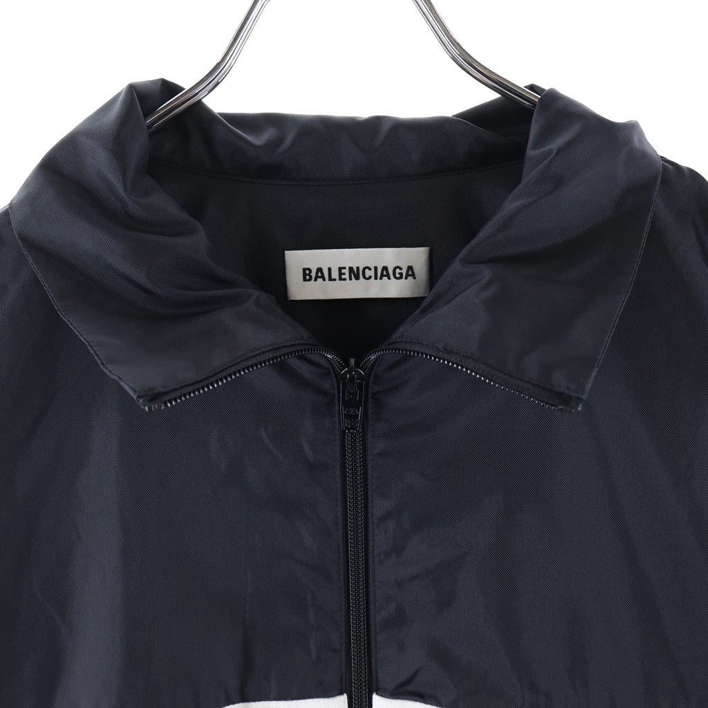 BALENCIAGA(バレンシアガ) 21SS Nylon Logo Denim Jacket ナイロンロゴデニムジャケット ブルゾン ブラック TBQ09 529213 TBQ03