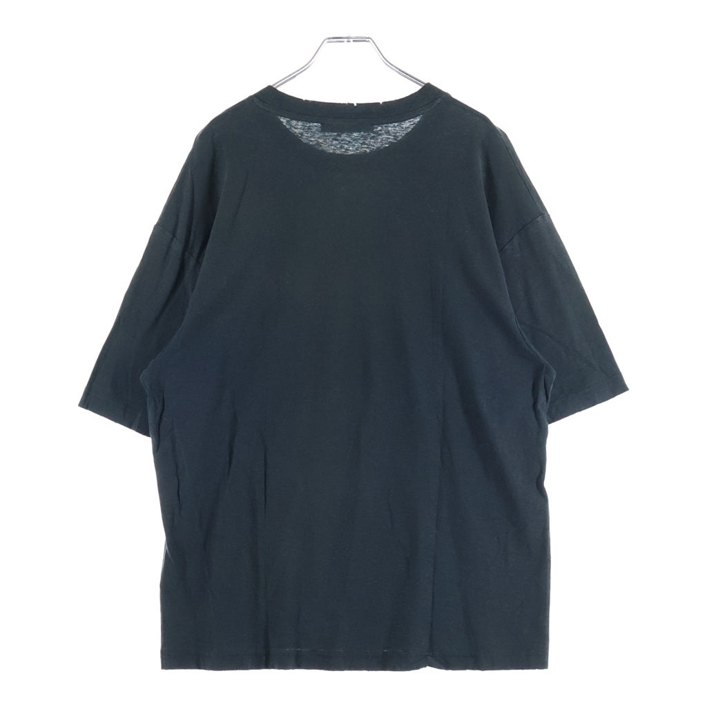 Acne Studios(アクネ ストゥディオズ) 1996 フロントロゴプリント 半袖Tシャツカットソー ブラック FN-UX-TSHI000013