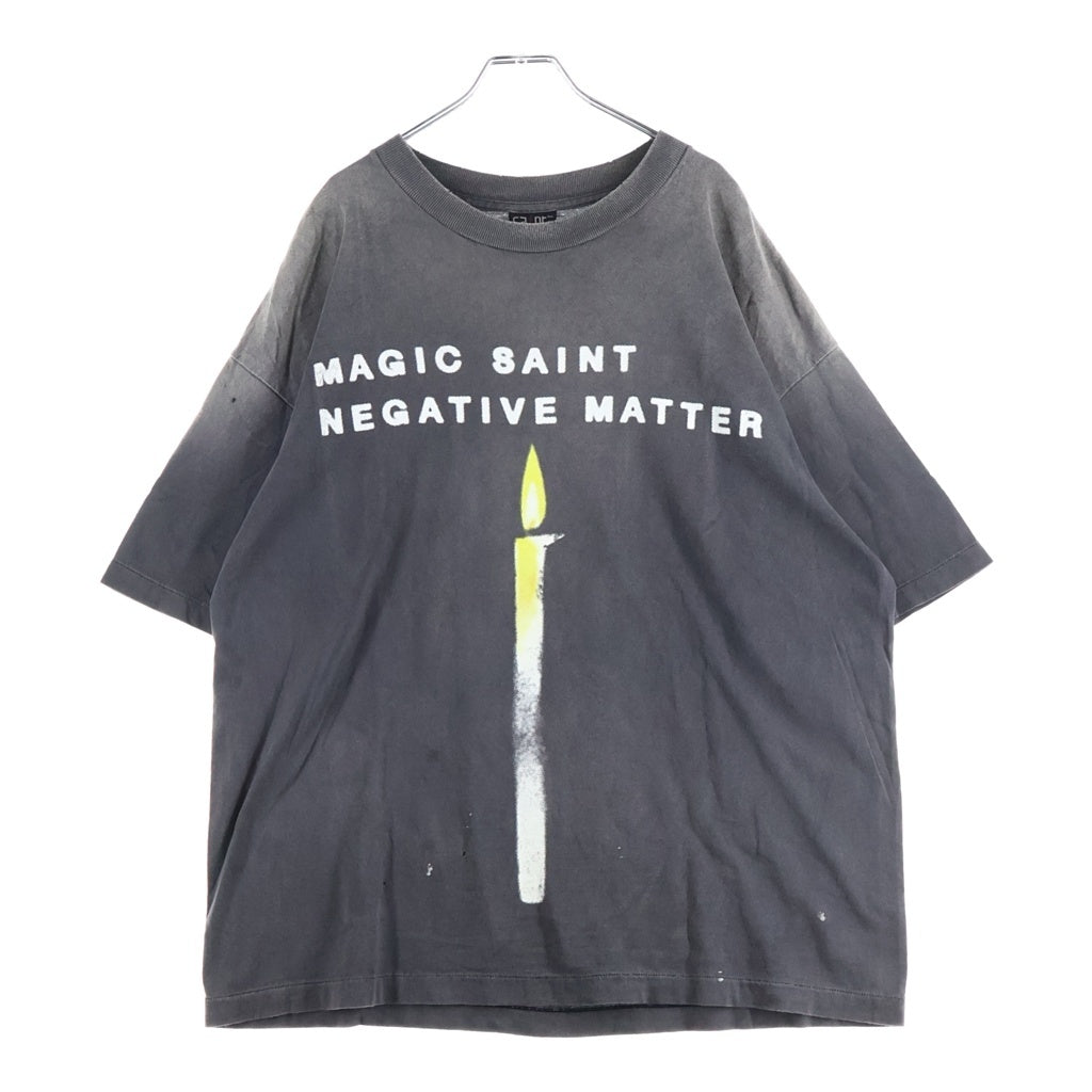 SAINT MICHAEL(セントマイケル) 25SS CANDLE TEE キャンドル 半袖Tシャツカットソー ブラック SM-HR8-0000-008