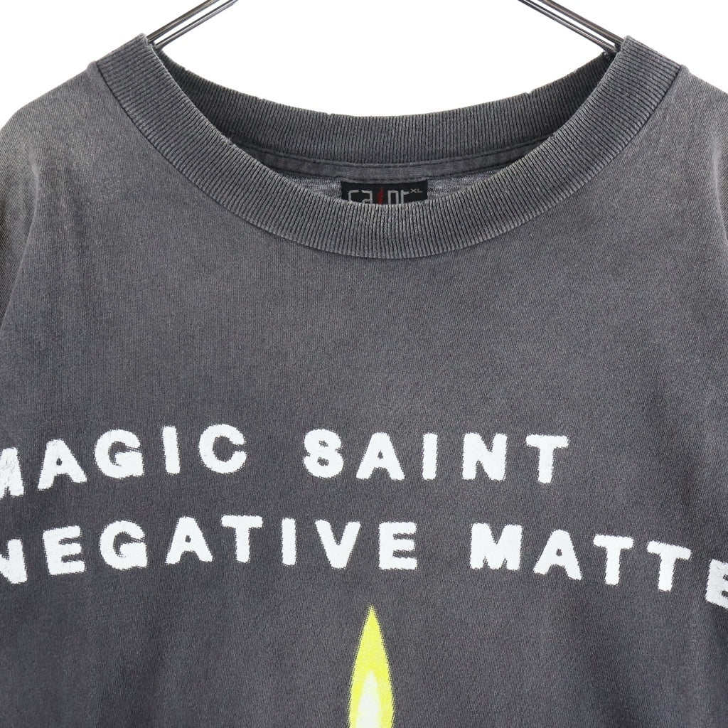 SAINT MICHAEL(セントマイケル) 25SS CANDLE TEE キャンドル 半袖Tシャツカットソー ブラック SM-HR8-0000-008