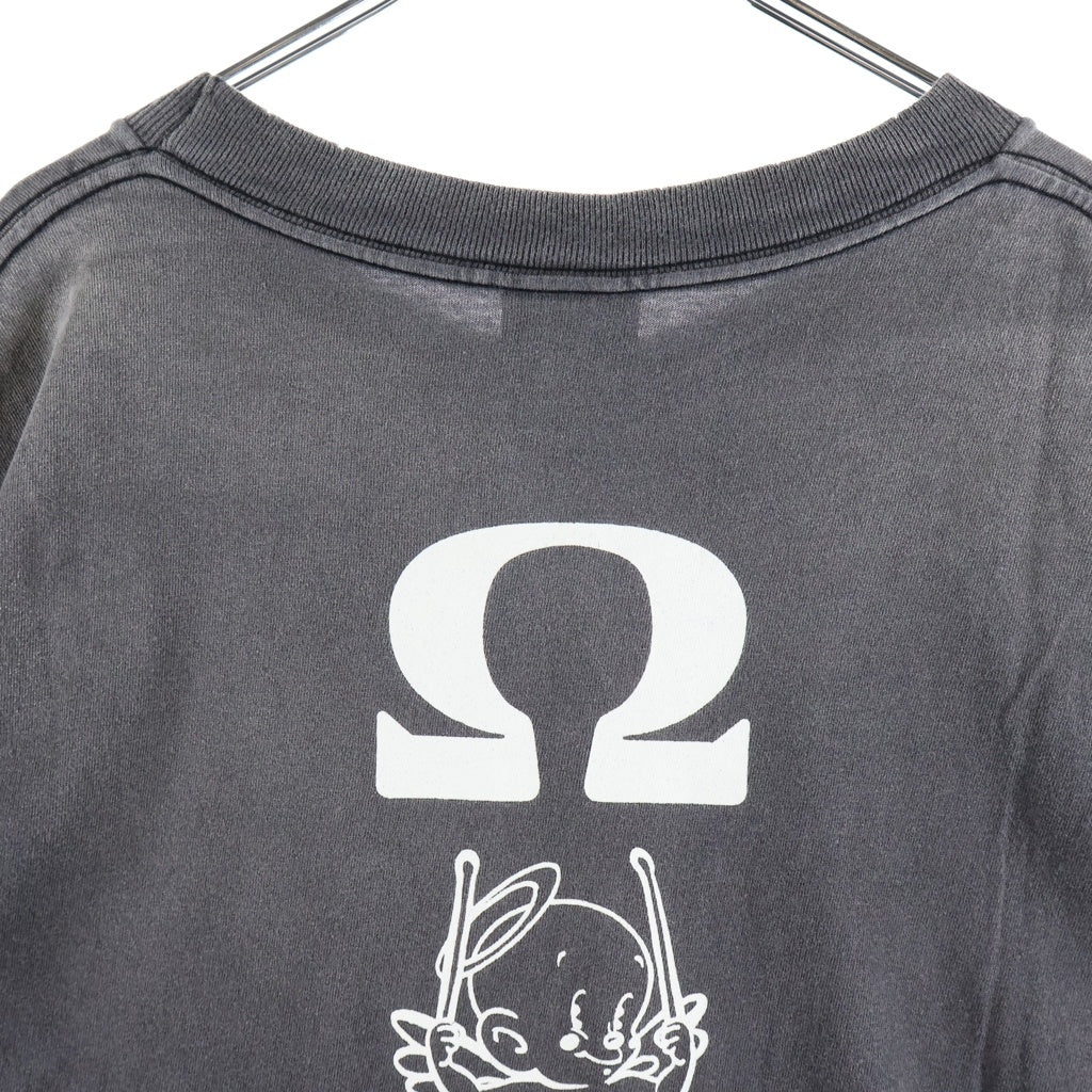SAINT MICHAEL(セントマイケル) 25SS CANDLE TEE キャンドル 半袖Tシャツカットソー ブラック SM-HR8-0000-008