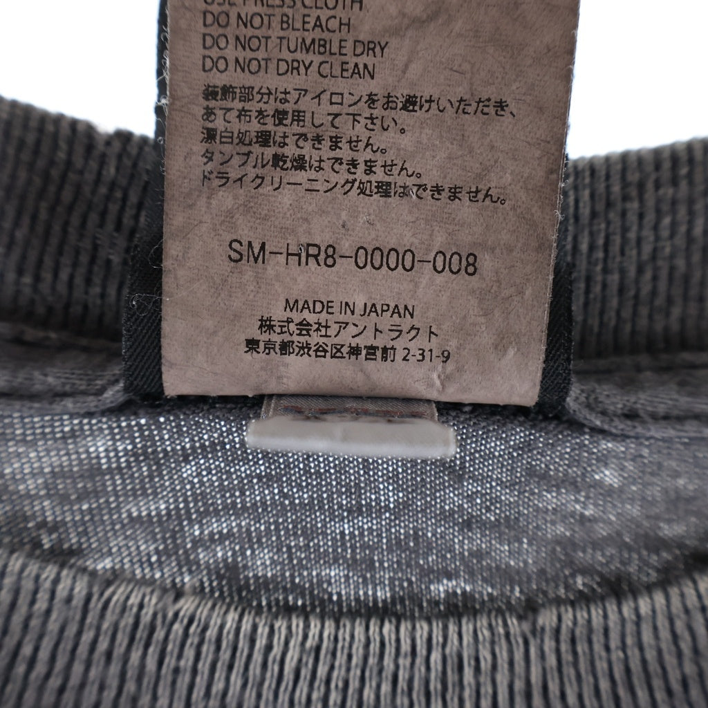 SAINT MICHAEL(セントマイケル) 25SS CANDLE TEE キャンドル 半袖Tシャツカットソー ブラック SM-HR8-0000-008