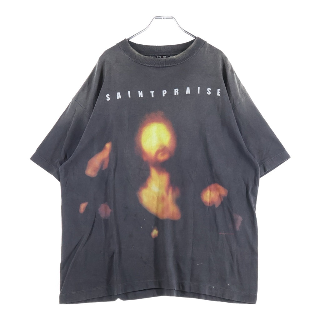 SAINT MICHAEL(セントマイケル) 25SS SAINT PRAISE TEE 半袖Tシャツカットソー ブラック SM-HR8-0000-010