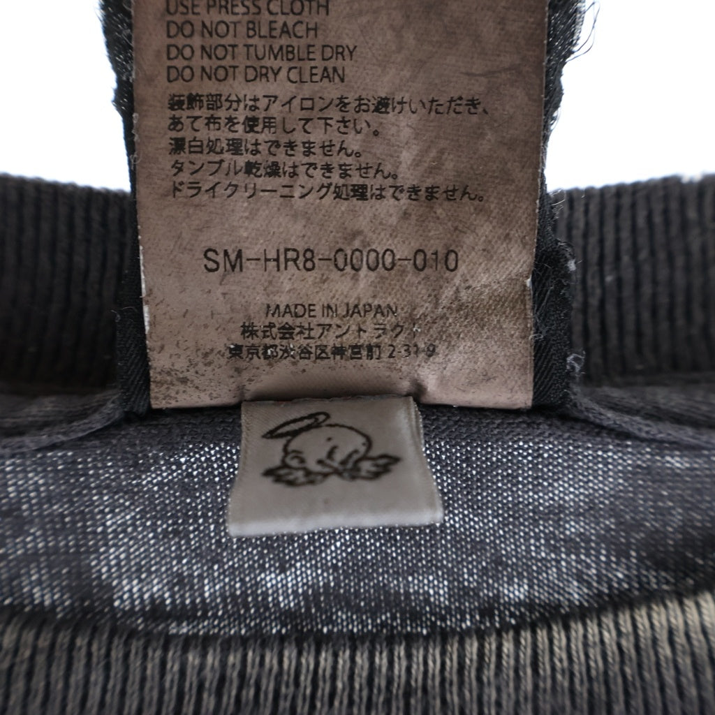 SAINT MICHAEL(セントマイケル) 25SS SAINT PRAISE TEE 半袖Tシャツカットソー ブラック SM-HR8-0000-010