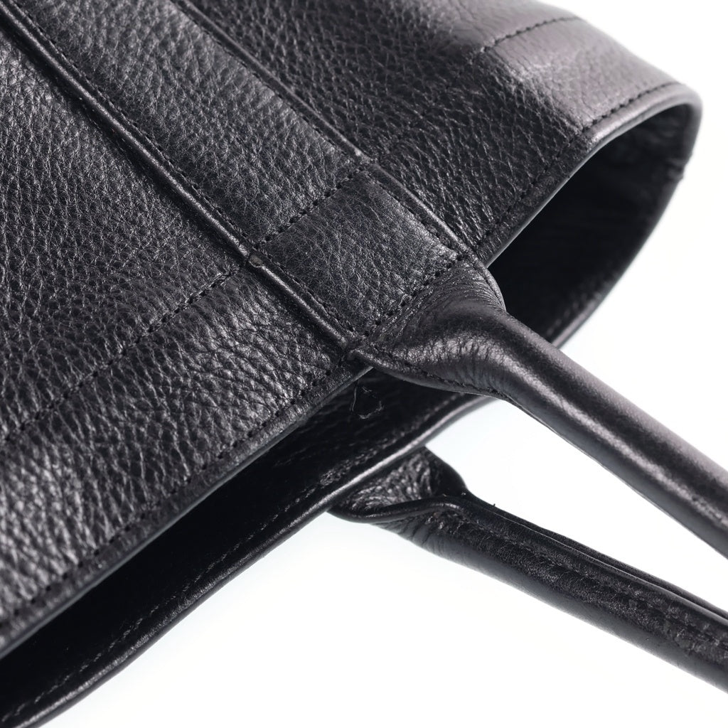 CHROME HEARTS(クロムハーツ) MINI TOTE BAG セメタリークロスパッチ ミニトート レザーハンドバック ブラック レディース