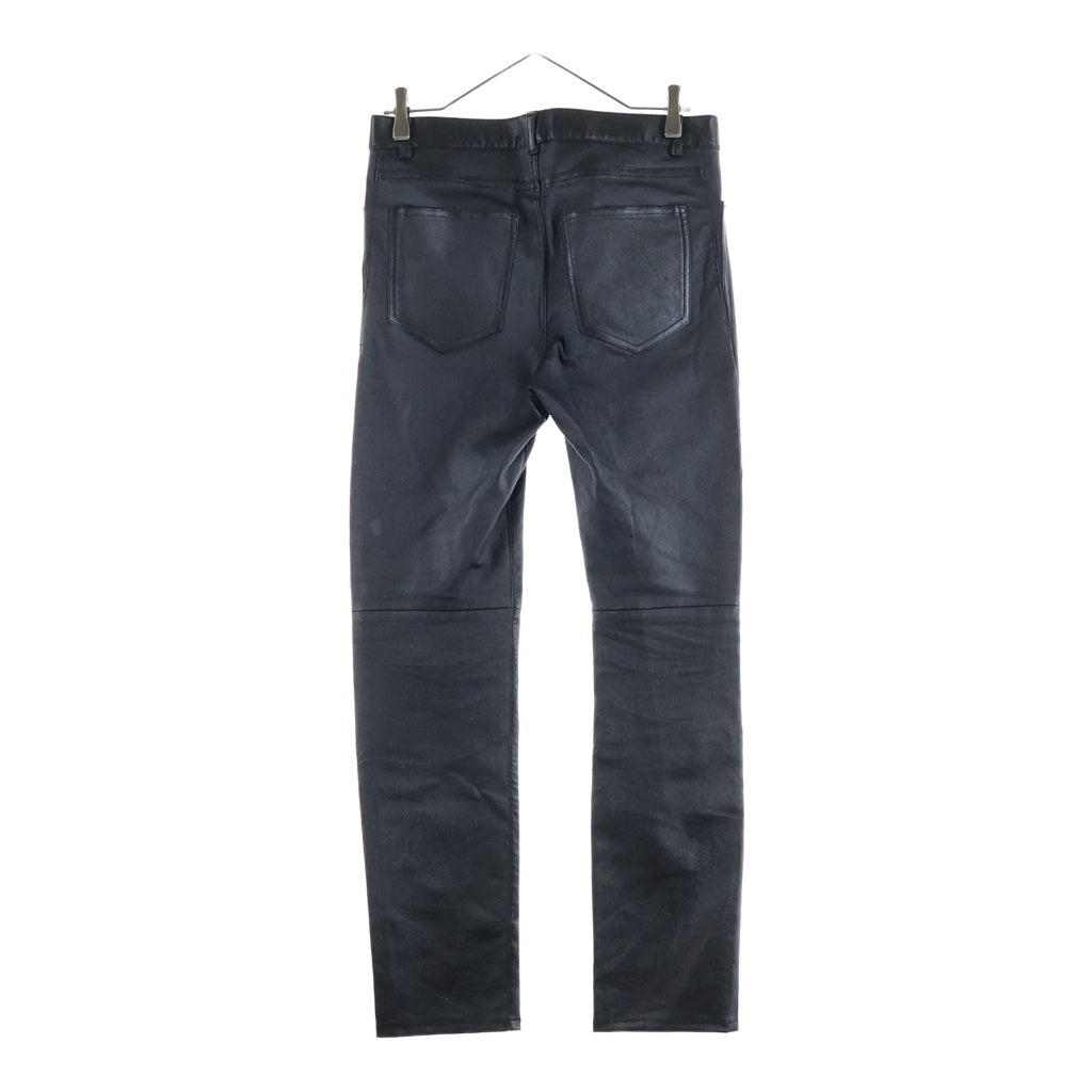 SAINT LAURENT PARIS(サンローランパリ) 22SS ラムレザースキニーロングパンツ ブラック 484303 Y5RG2