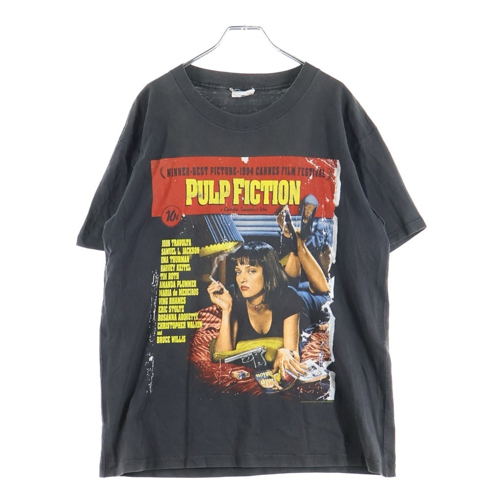 VINTAGE(ヴィンテージ) 90S PULP FICTION POSTER DESIGN パルプフィクション ポスターデザイン 半袖Tシャツカットソー ブラック
