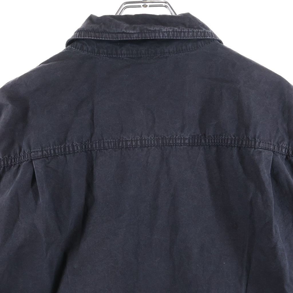 STONE ISLAND(ストーンアイランド) ブラッシュ加工 コットンキャンバスシャツ ブラック K1S151200029 S00WN