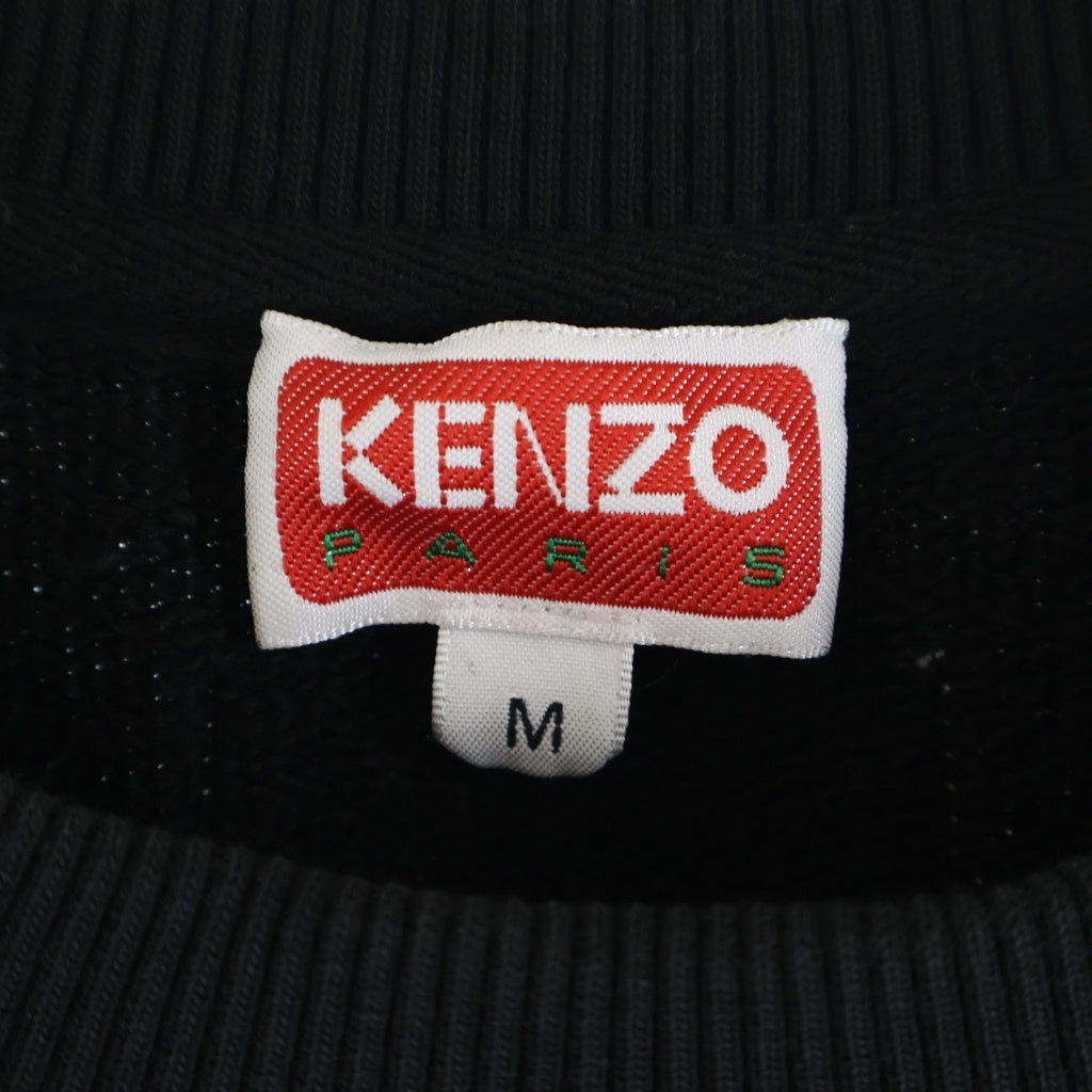 KENZO(ケンゾー) バーシティ ジャングル 刺繍 クルーネックスウェットトレーナー ブラック FD65SW1484MF