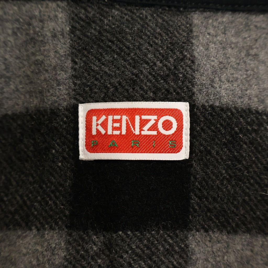 KENZO(ケンゾー) WOOL OVER SHIRT ウール オーバーサイズシャツ グレー FC65CH5099CN