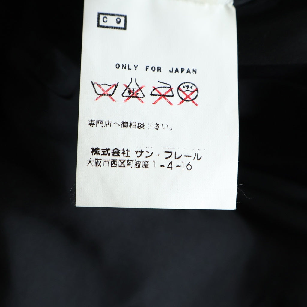 JUST cavalli(ジャストカヴァリ) ステッチデザイン ジップレザージャケット ブラック