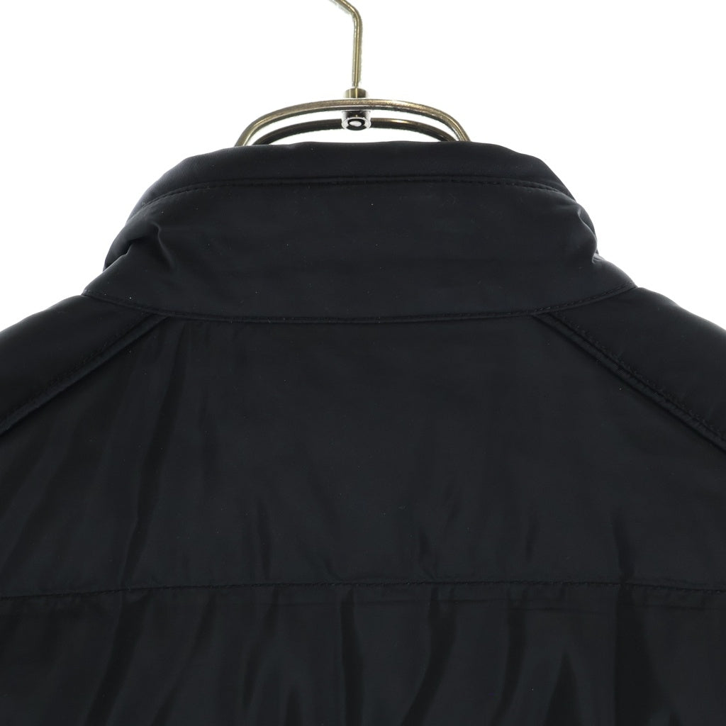 PRADA(プラダ) 23AW 三角ロゴプレート ダウンライダースジャケット ブラック SGH068 R232 1060
